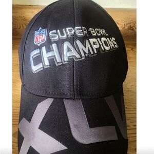 Reebok Black & Silver NFL Super Bowl Champions Cap
